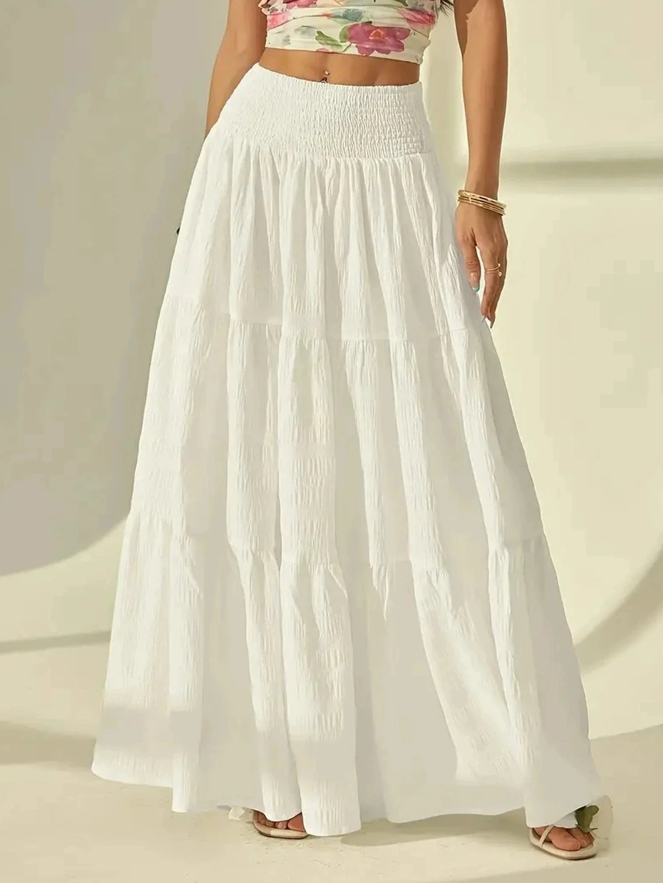 Celeste Layered Maxi Skirt - Image 7