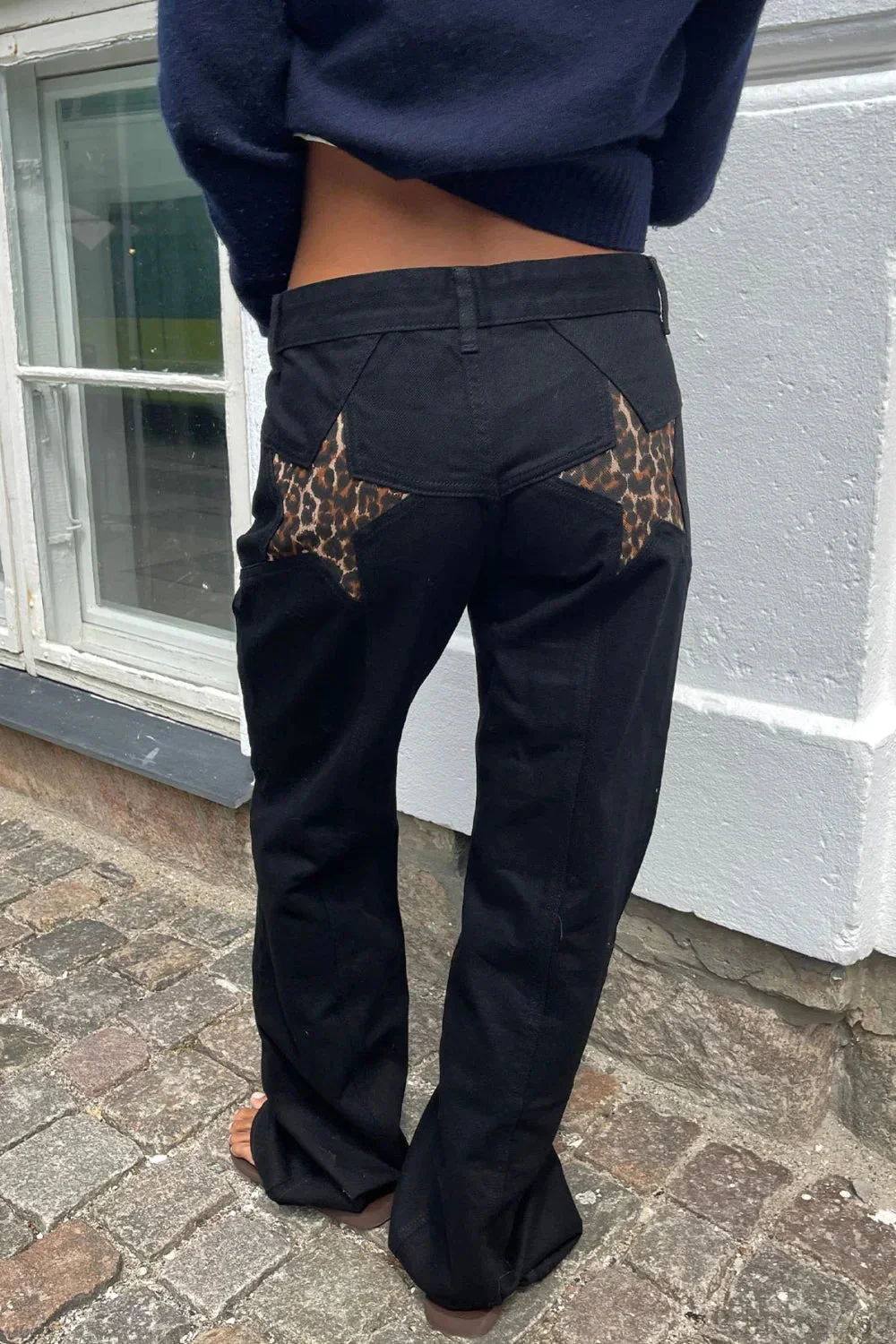Charlize Star Patchwork Color-Block Jeans - Image 13