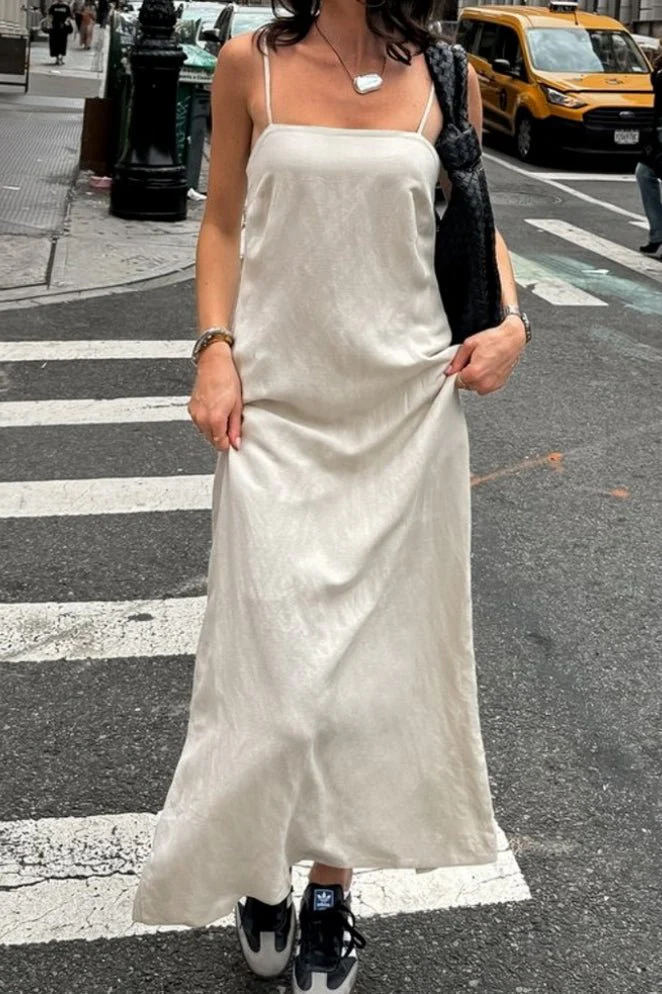 Charmaine Square Neck Loose-Fitting Maxi Dress - Image 4