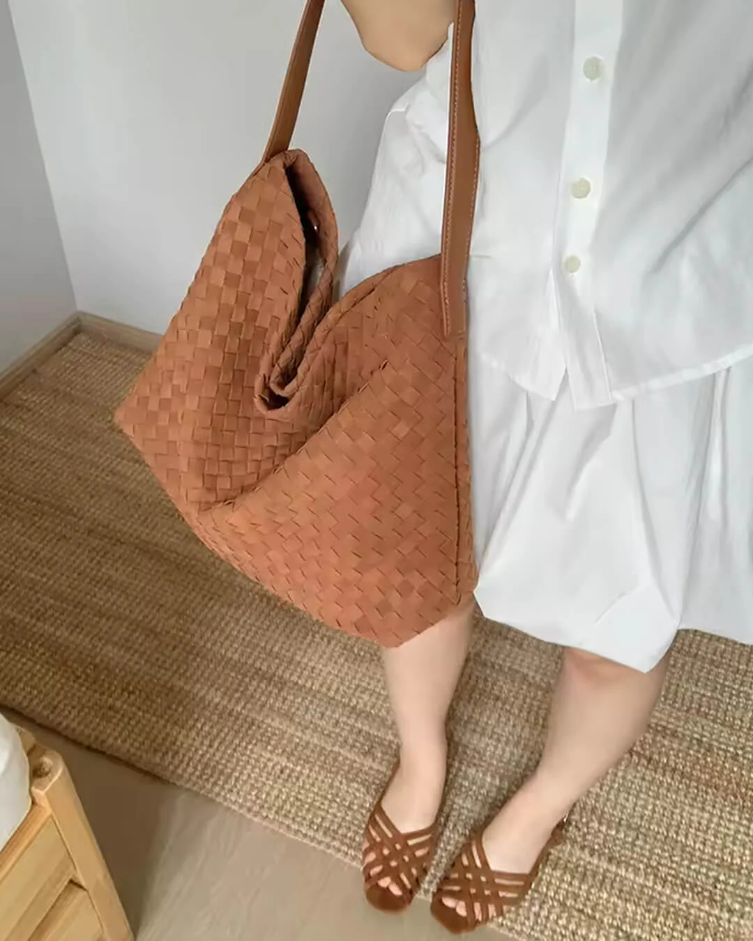 Chelsea Suede Tote Bag - Image 17