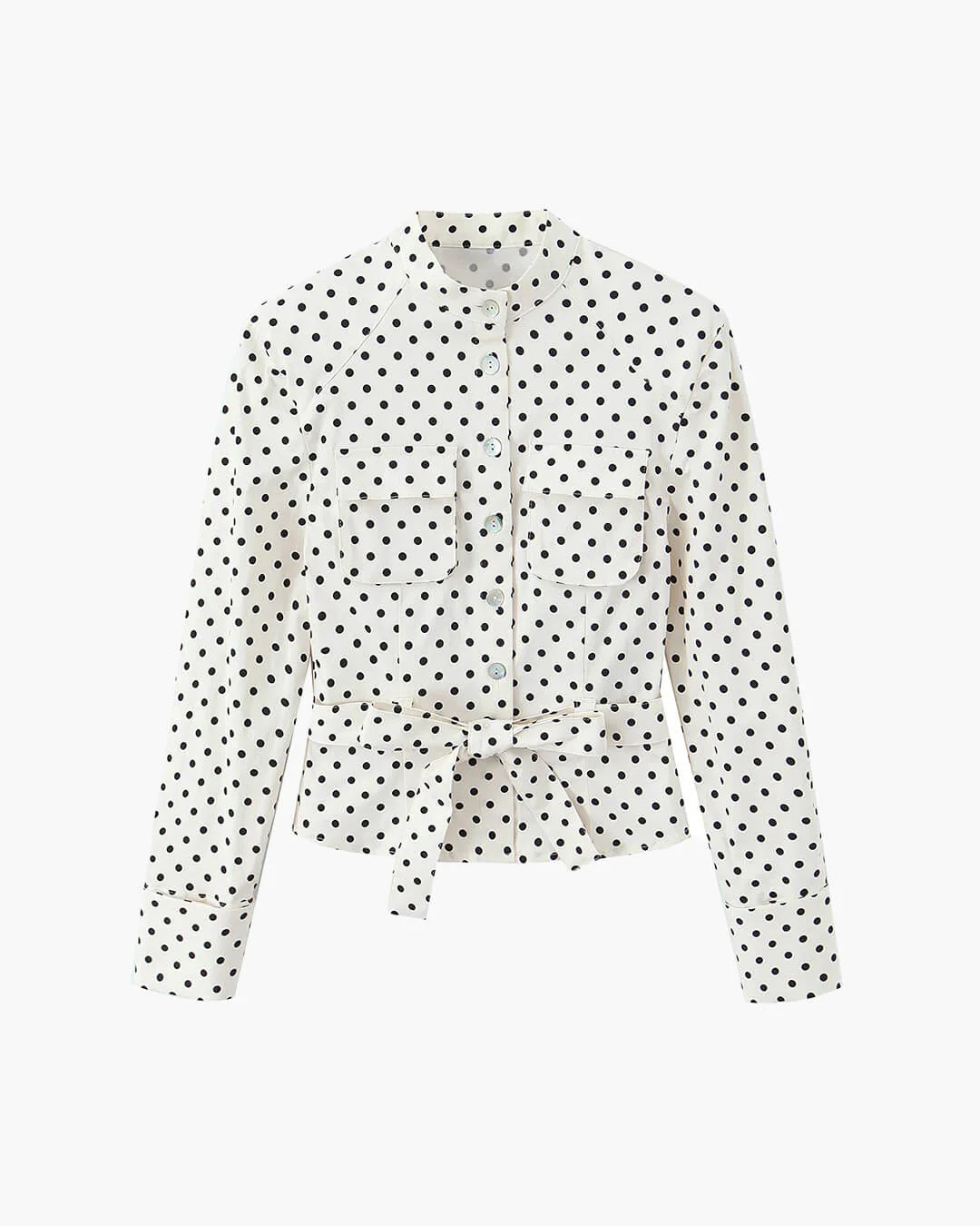 Cherry Polka Dot Jacket Capri Pants Set