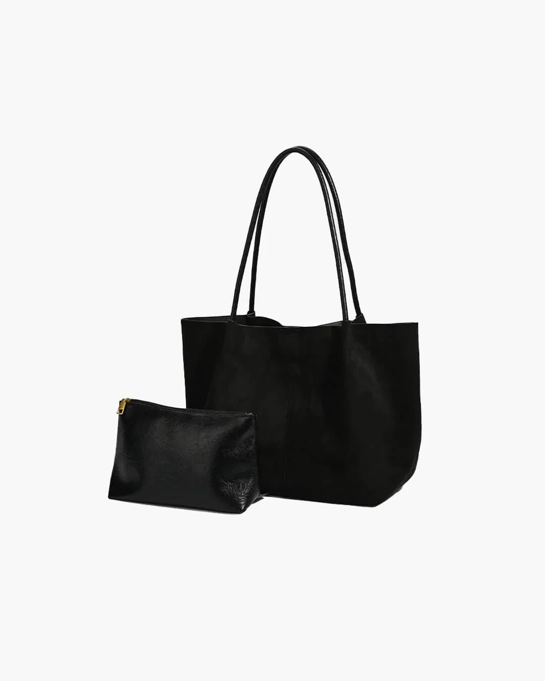 Cheska Suede Tote Bag with Pouch - Image 7