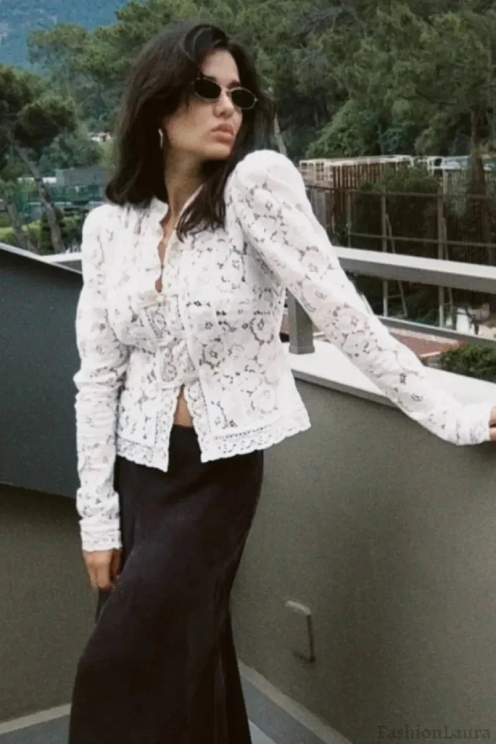 Claire Elegant Lace Blouse - Image 4