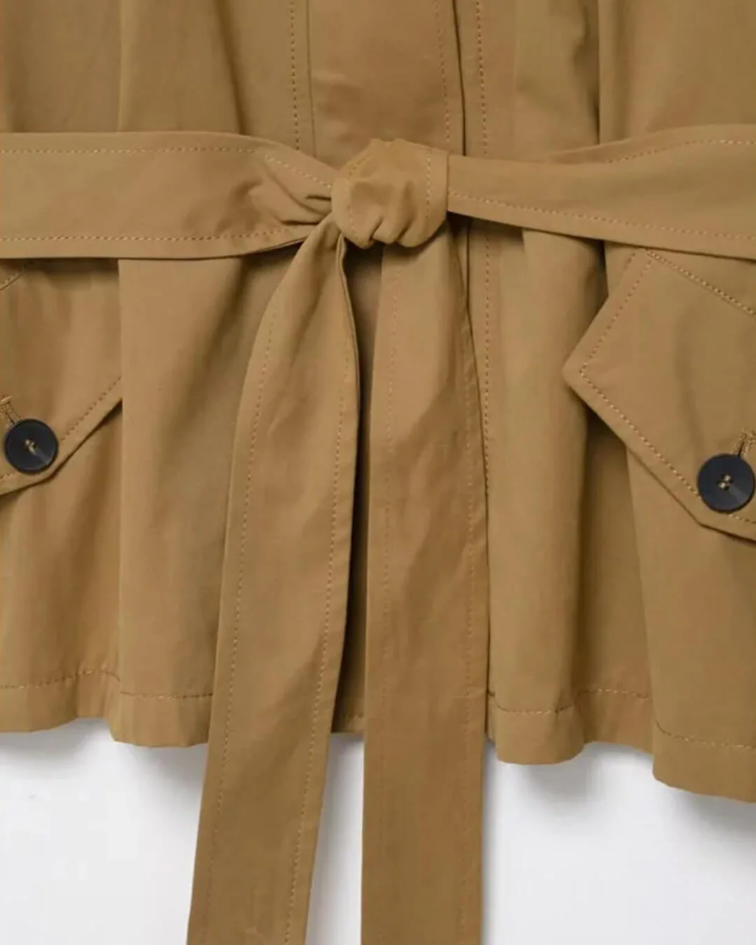 Claire Short Trench Coat Skort Set - Image 10