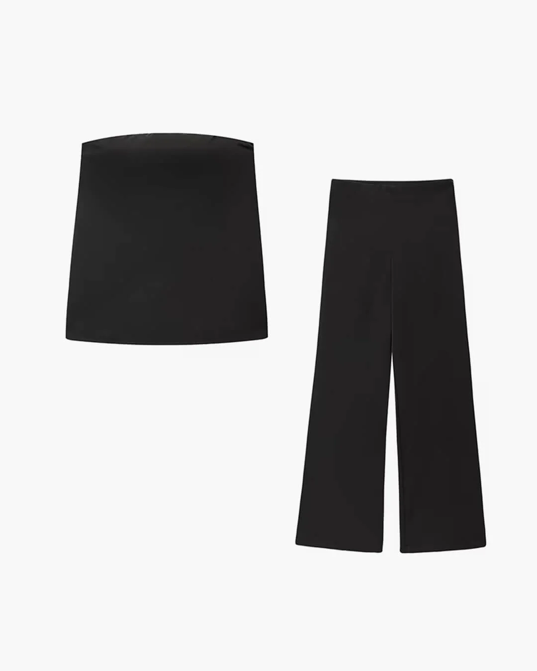 Claudine Satin Bandeau Pants Suit - Image 11