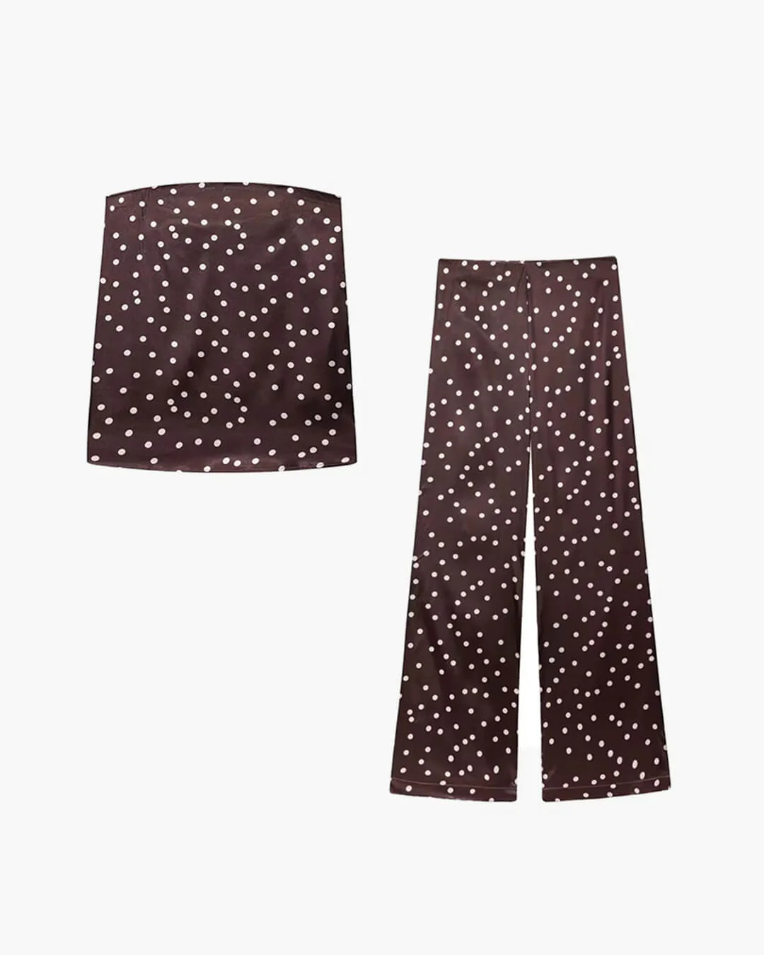 Claudine Satin Bandeau Pants Suit - Image 5