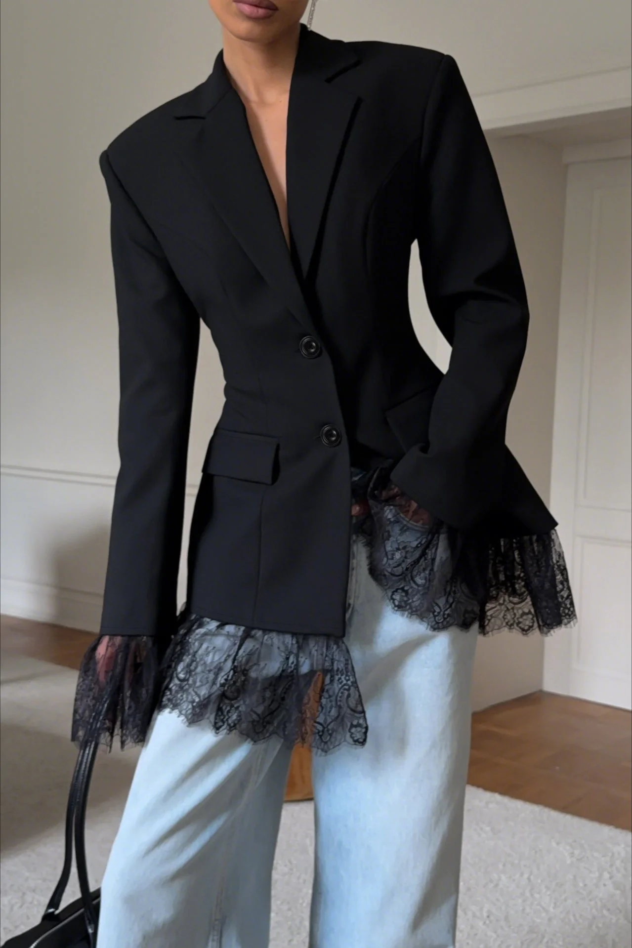 Colbie Lace-Trimmed Blazer - Image 8