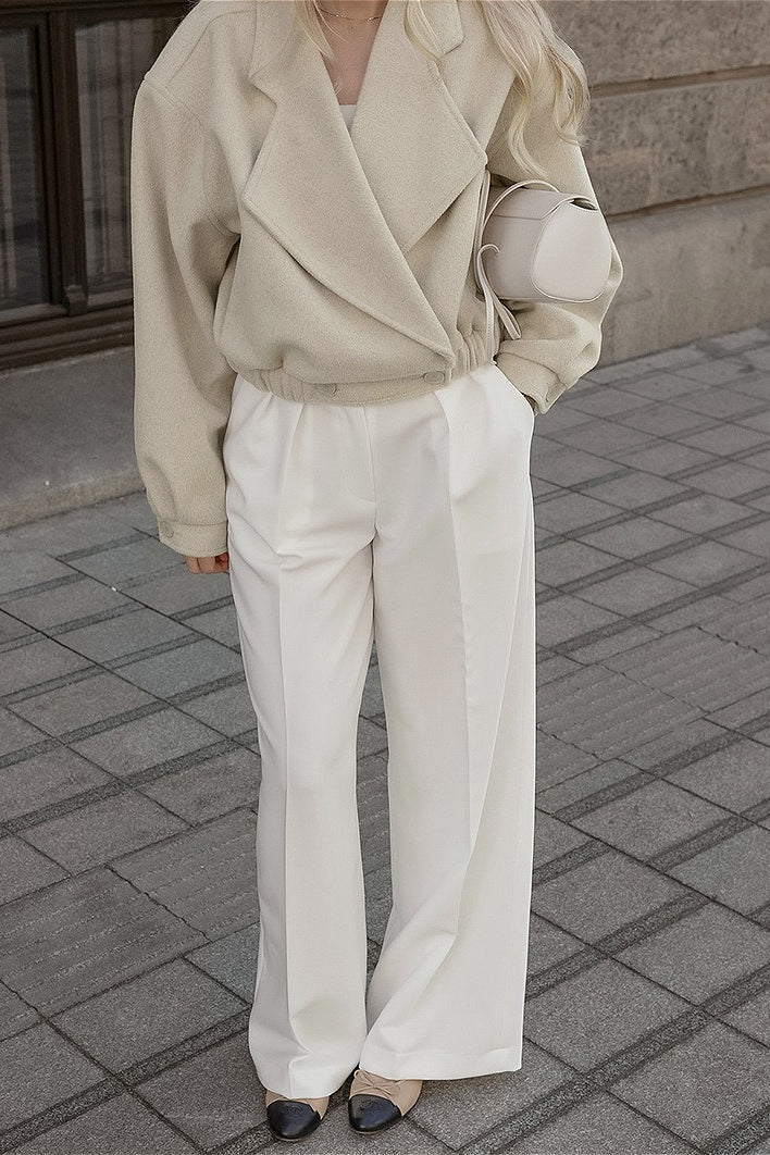 Courtney Lapel Elastic Waistband Coat - Image 4