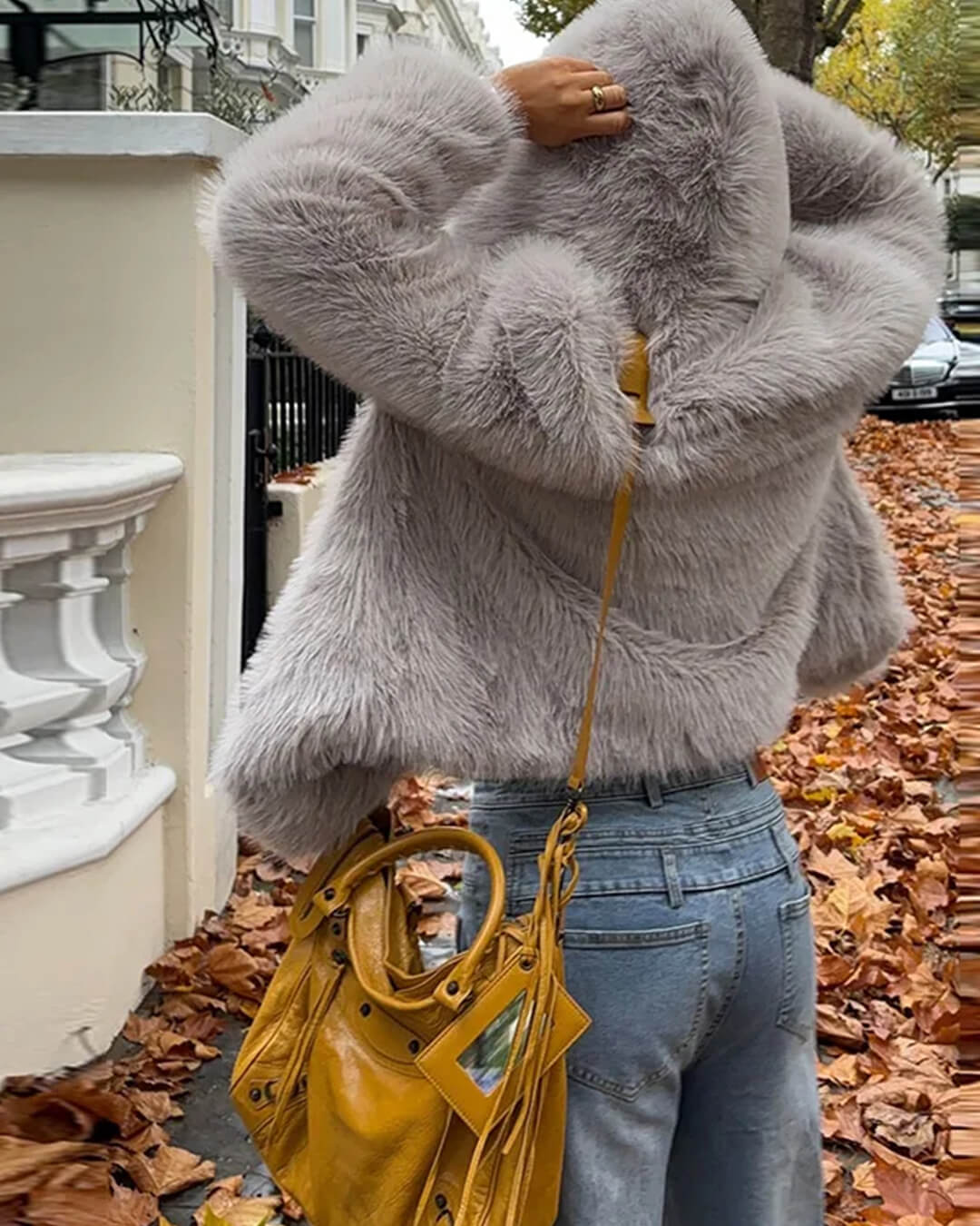 Dana Faux Fur Hooded Jacket - Image 5