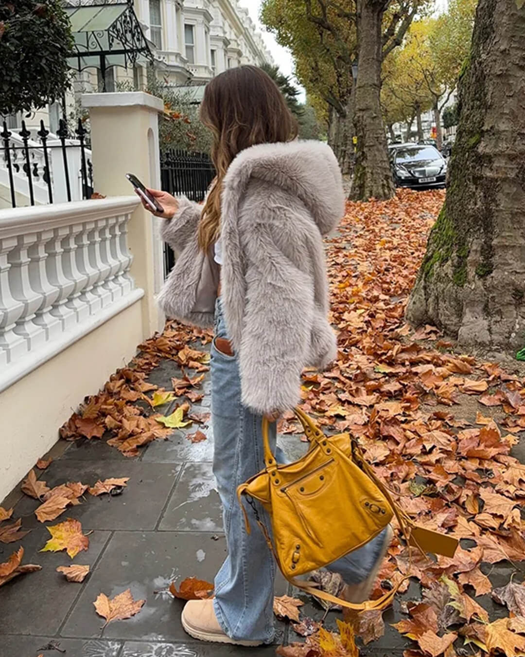 Dana Faux Fur Hooded Jacket - Image 7