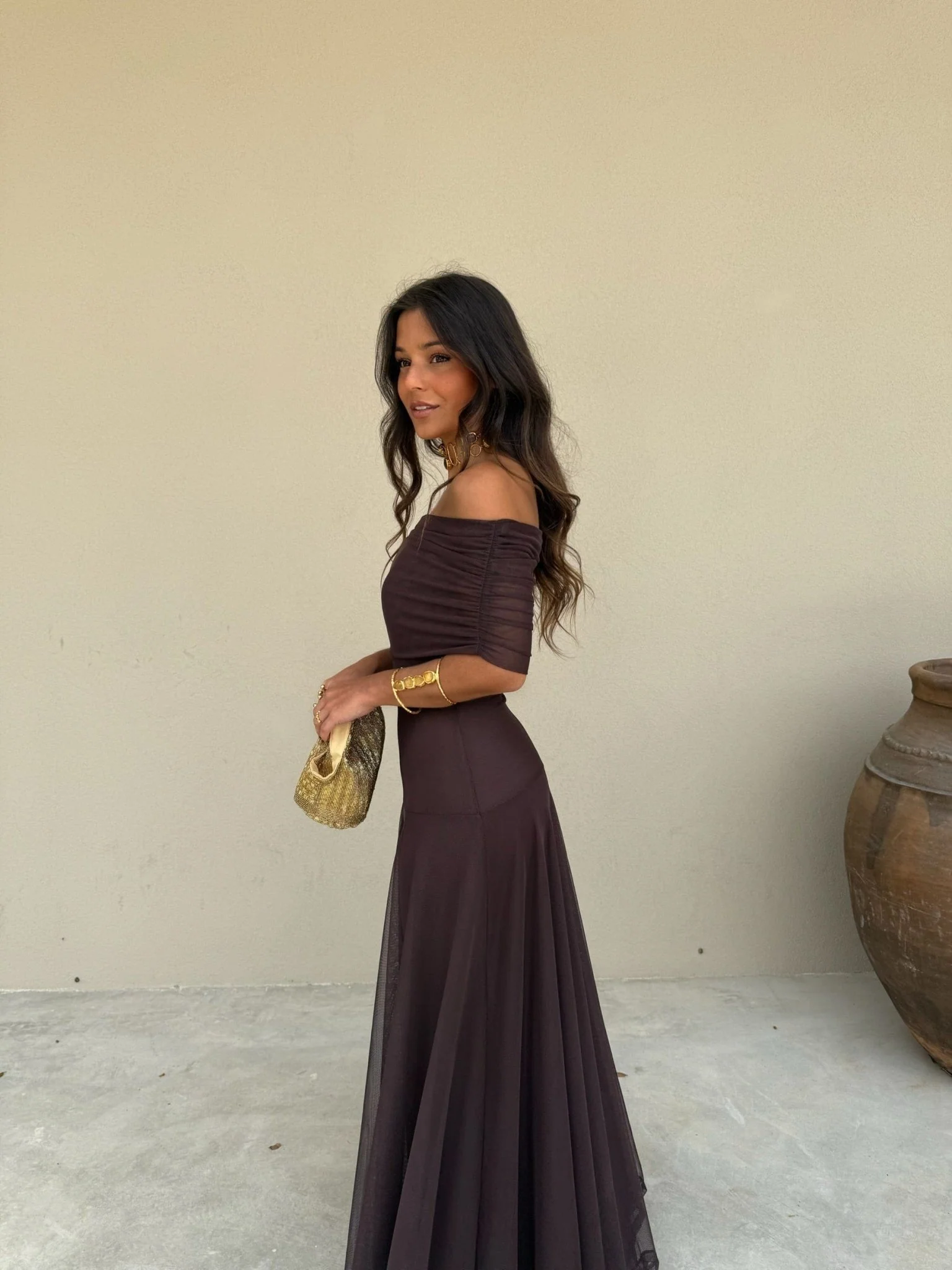 Daniella Mesh Maxi Dress - Image 3