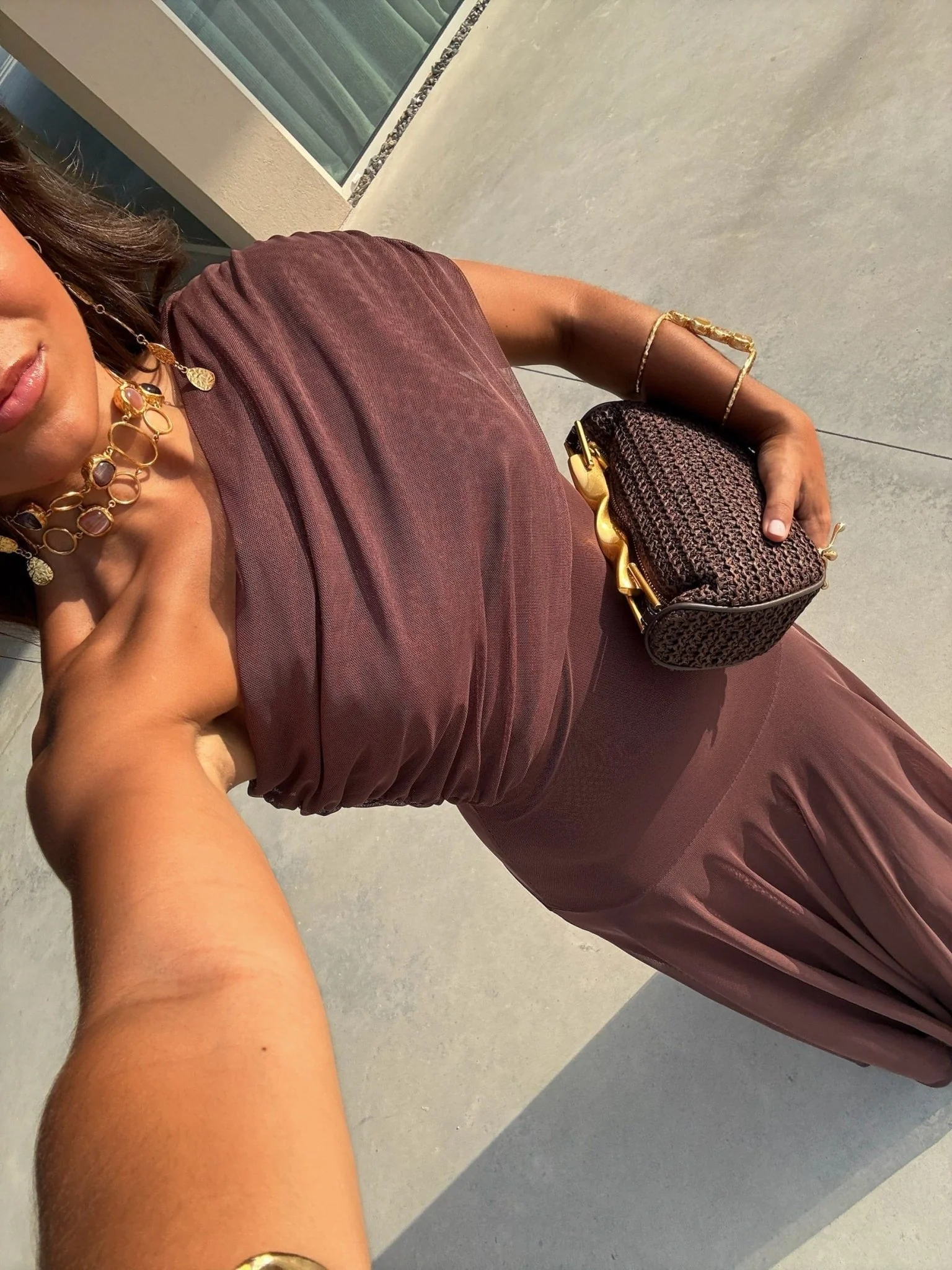 Daniella Mesh Maxi Dress - Image 6