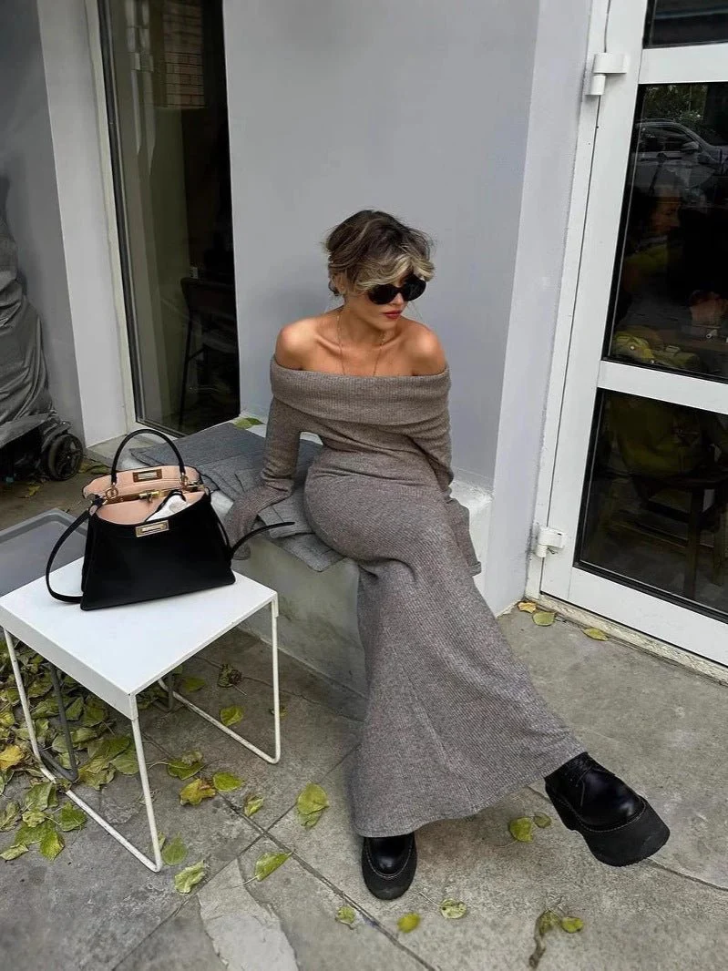 Danika Pullover Maxi Knit Dress - Image 3