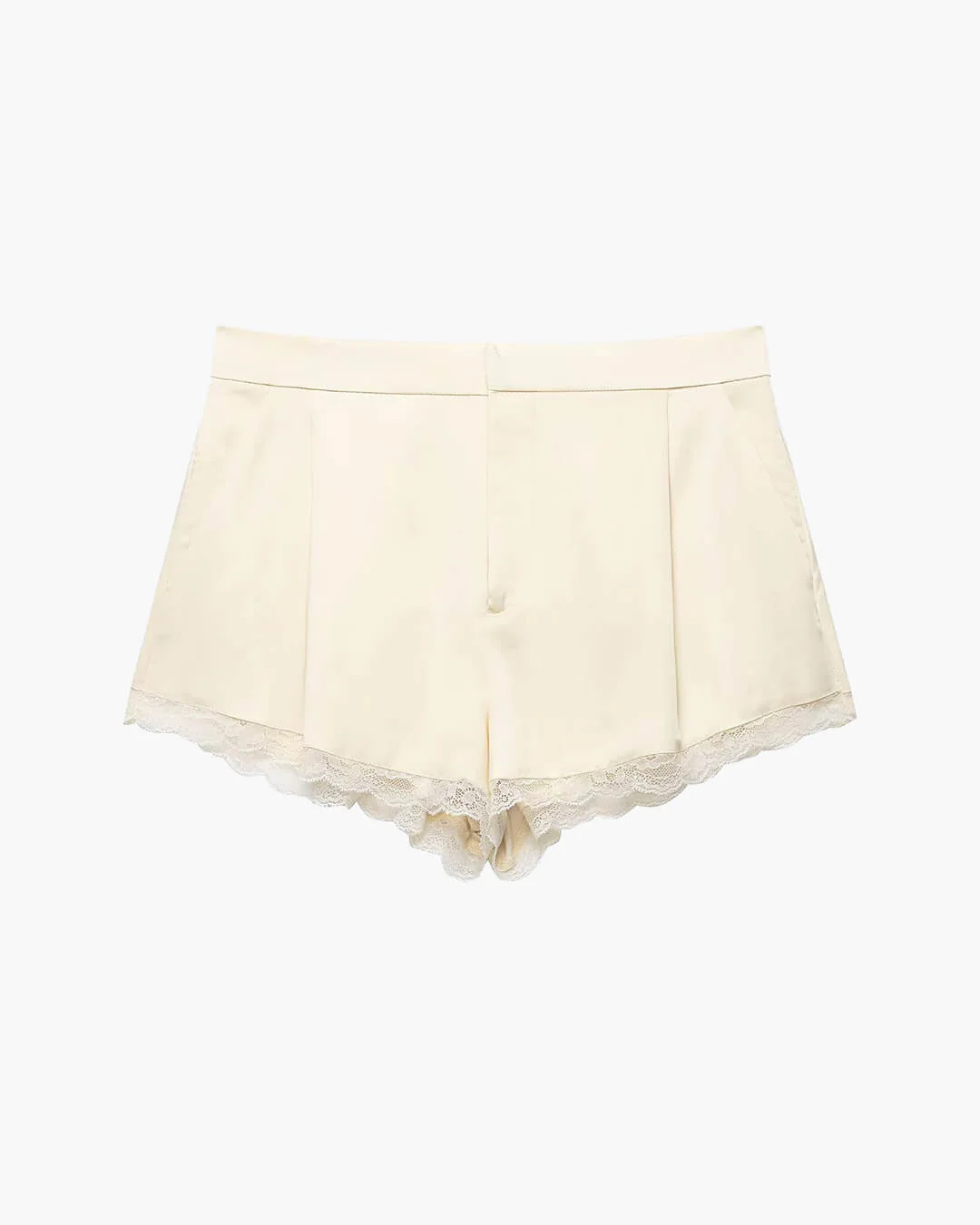 Davina High Waisted Satin Mini Shorts - Image 5