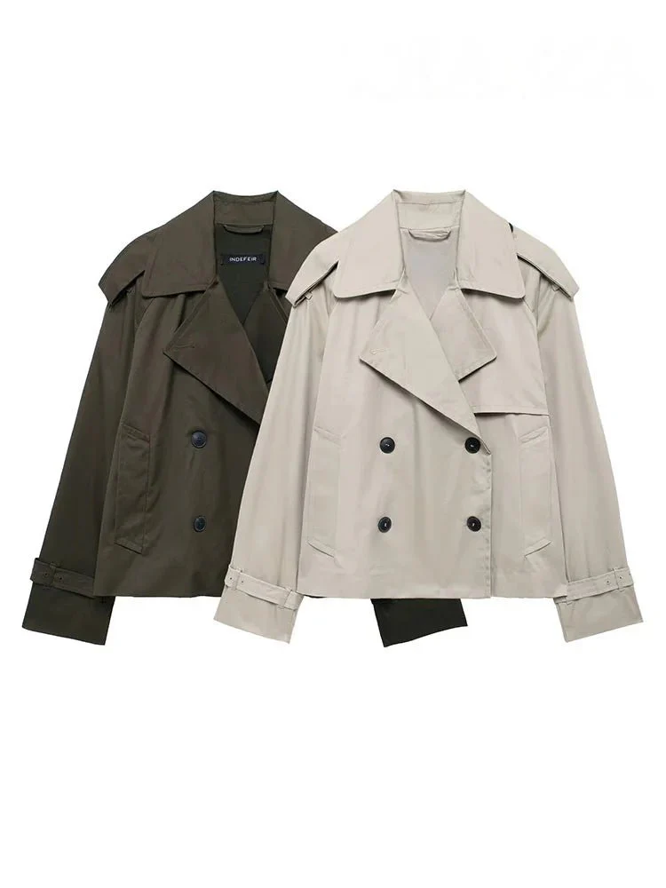 Dhelia Short Trench Coat - Image 8
