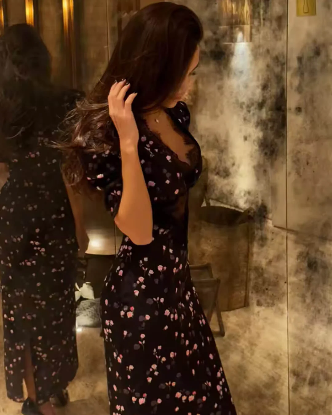 Diana Puff Sleeve Lace Dress - Image 7