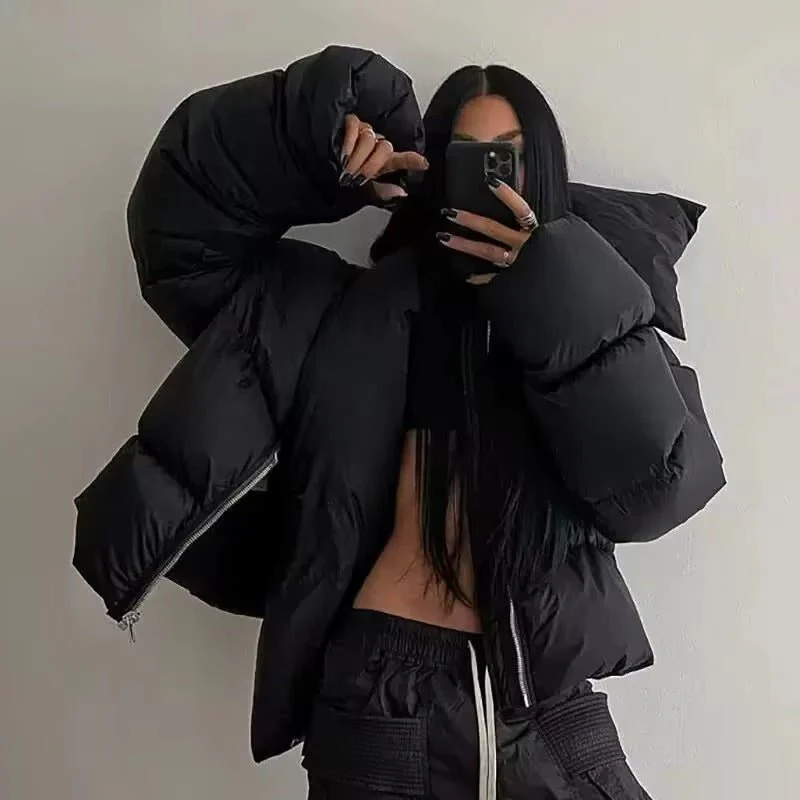 Donna Funnel Neck Puffer Jacket - Image 2