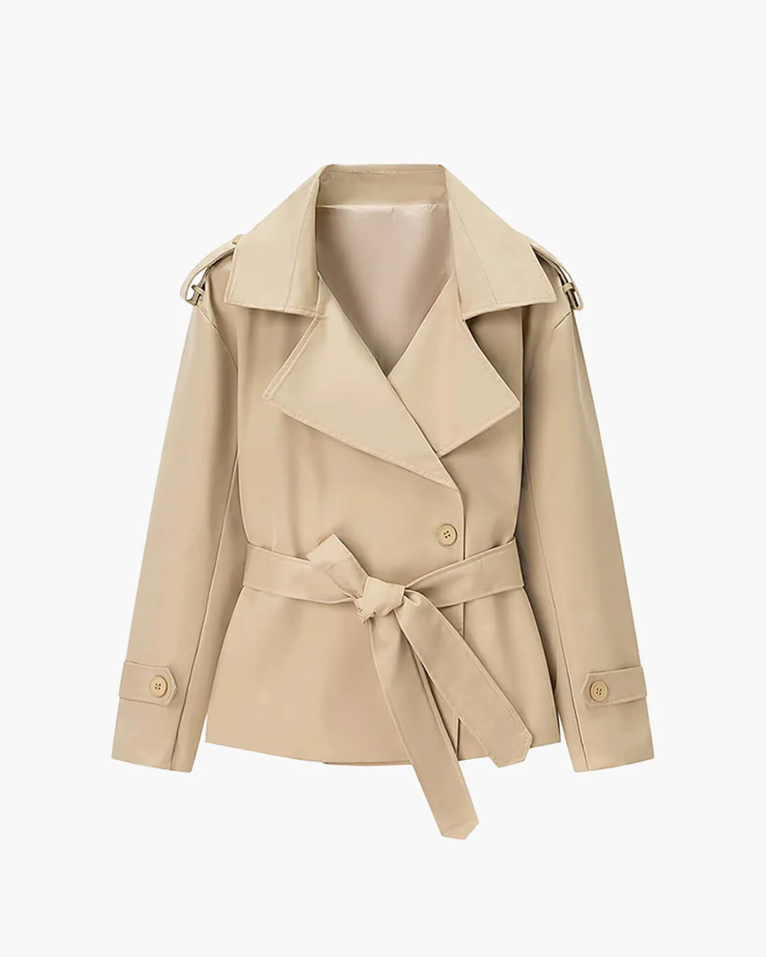 Dorothy Lace Up Short Trench Coat - Image 19