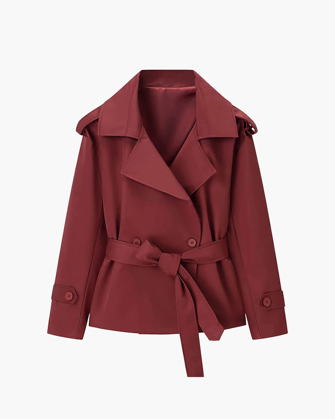 Dorothy Lace Up Short Trench Coat - Image 22