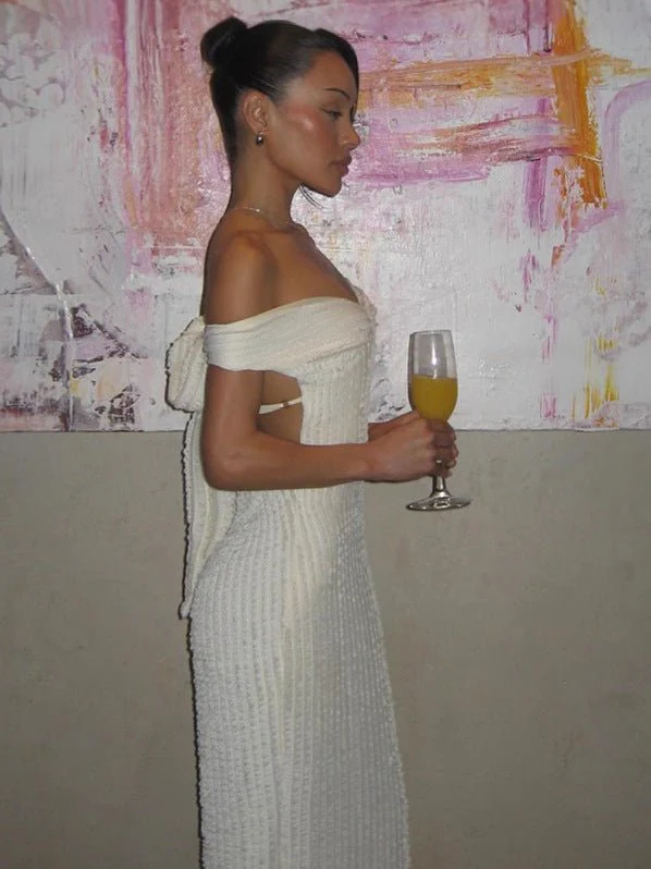 Elaine Tie Back Offshoulder Maxi Dress - Image 5