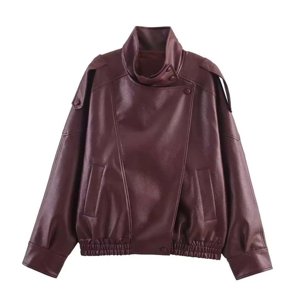Elena Asymmetric Button Pocket Jacket - Image 9