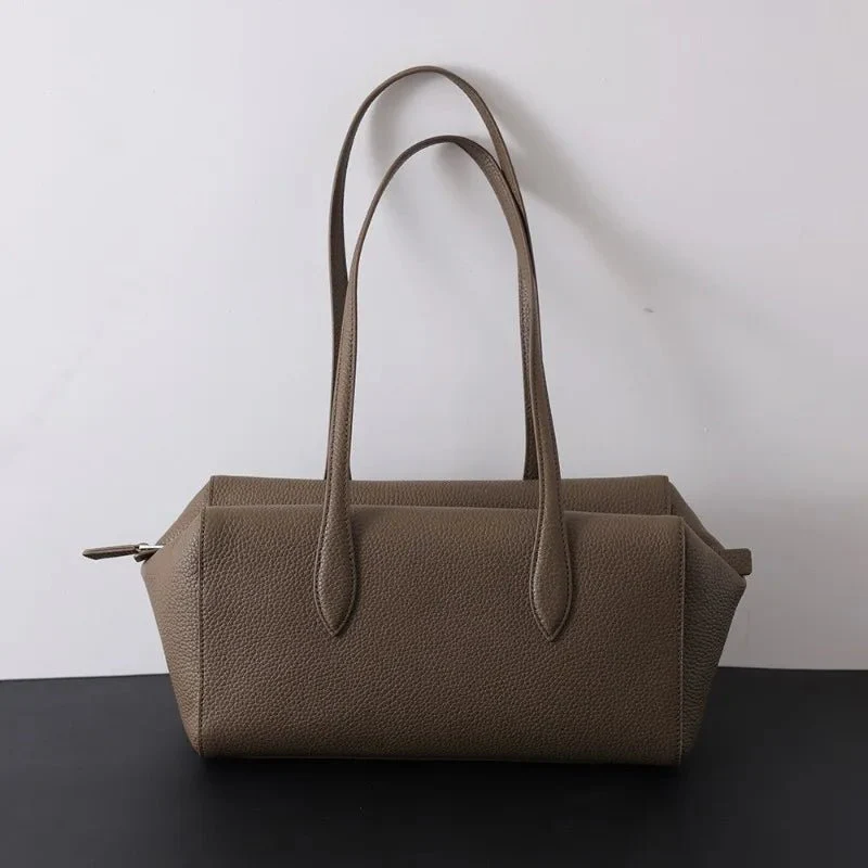 Elena Genuine Leather Tote Bag - Image 3