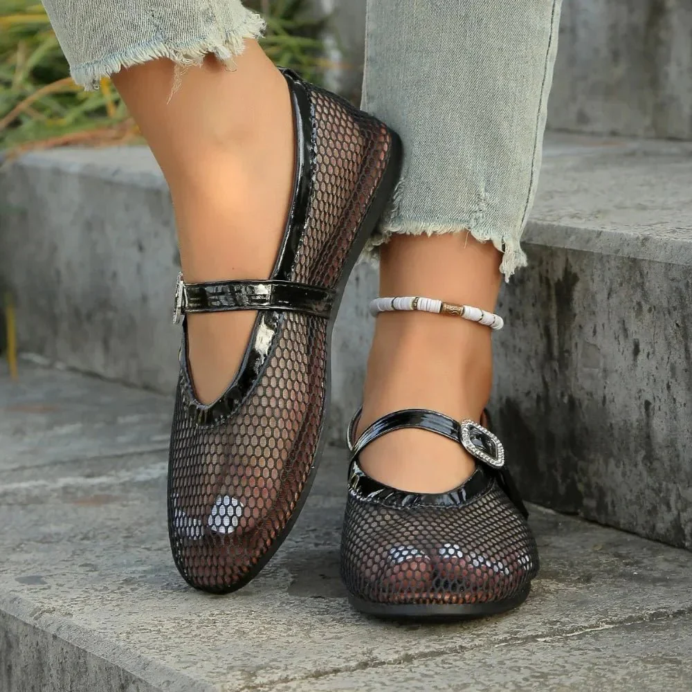 Elena Round-Toe Ballet Flats