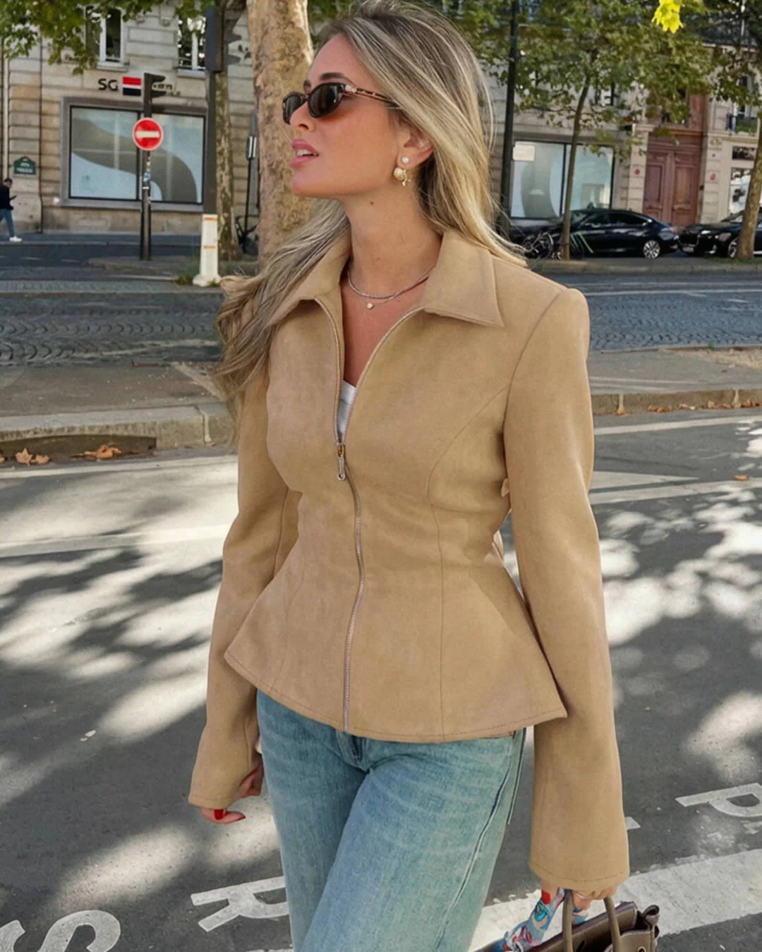 Ella Faux Suede Jacket - Image 3