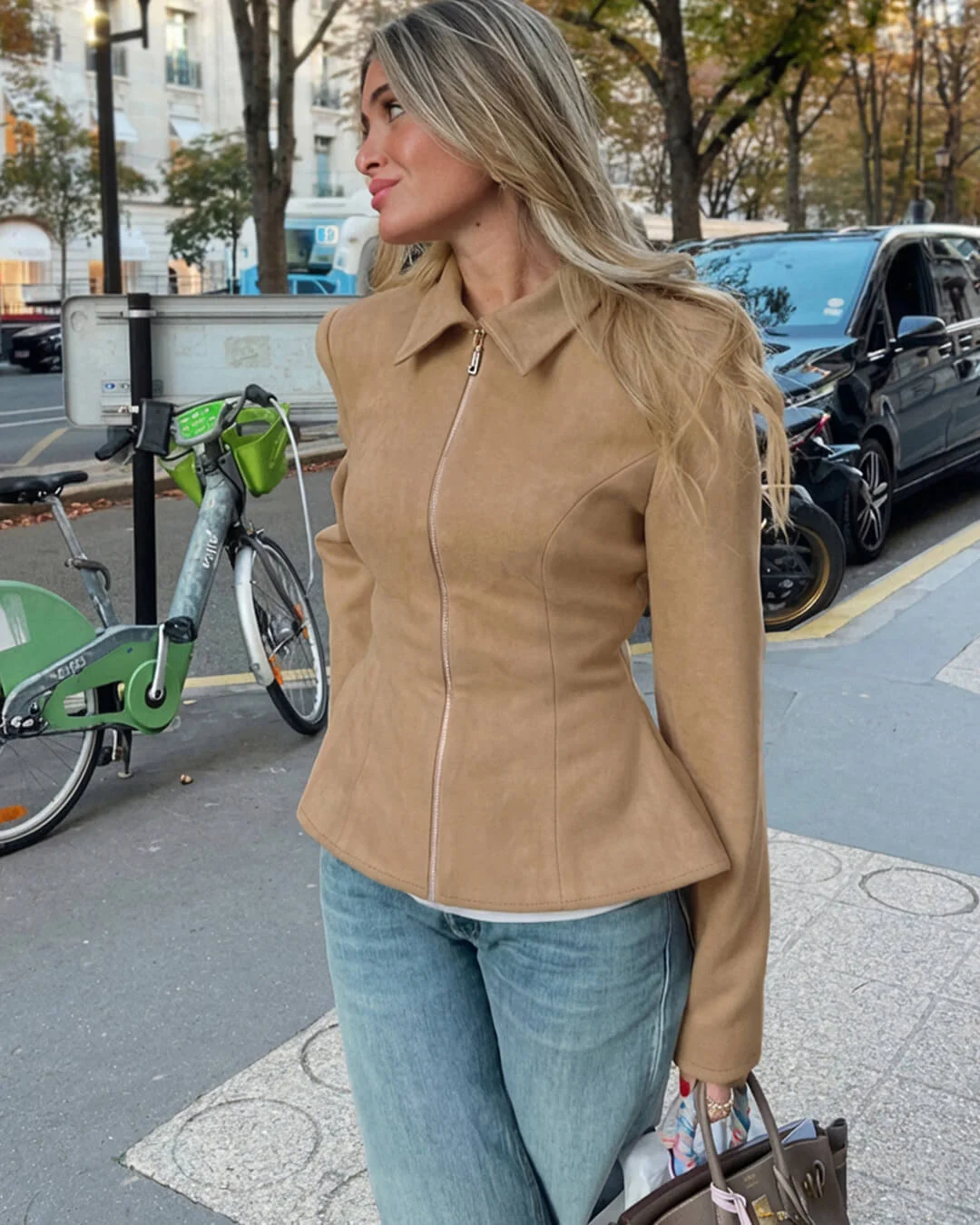Ella Faux Suede Jacket - Image 4