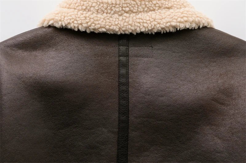 Elora Faux Leather Jacket - Image 8