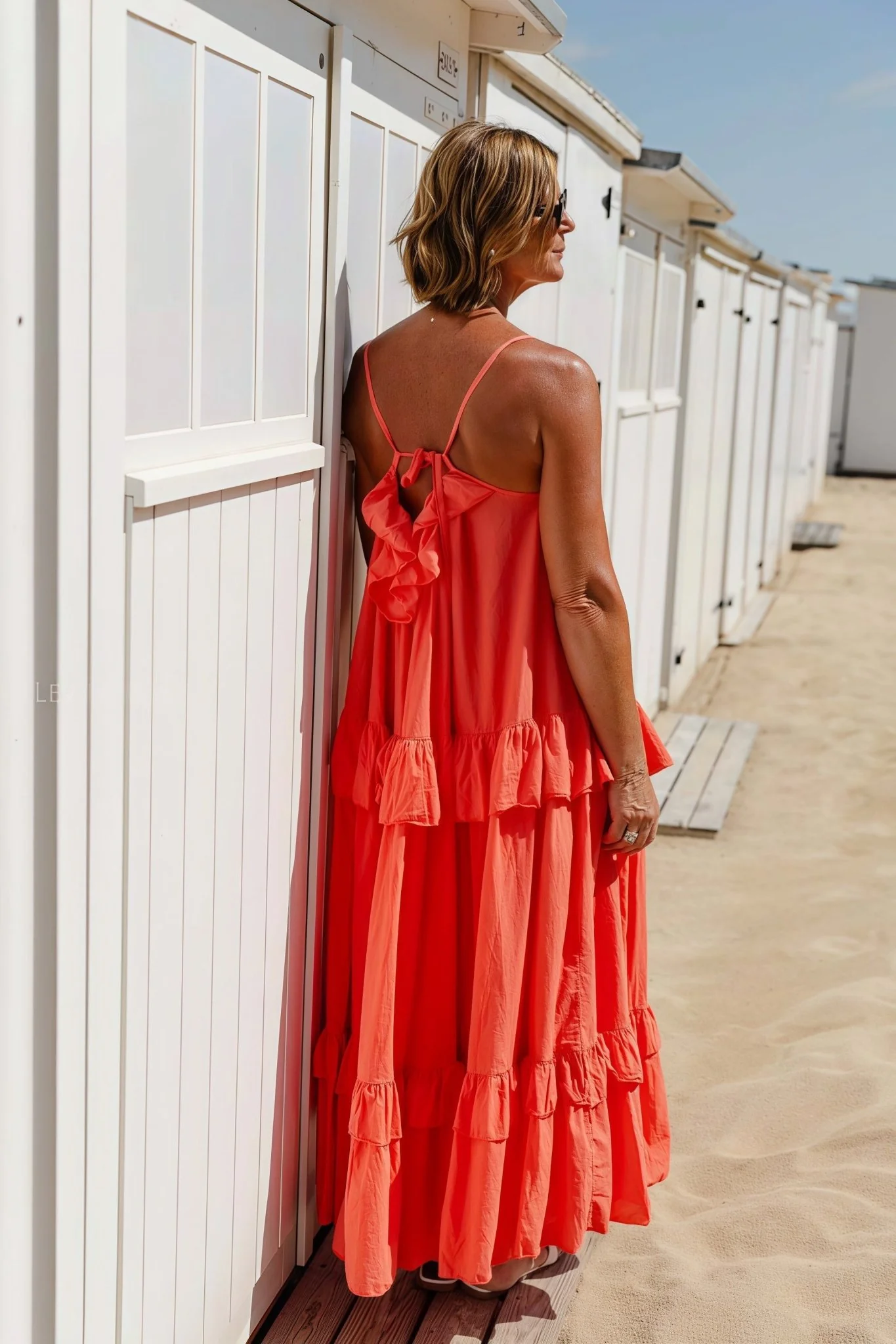 Emiliana Ruffle Hem Flowy Maxi Dress - Image 4