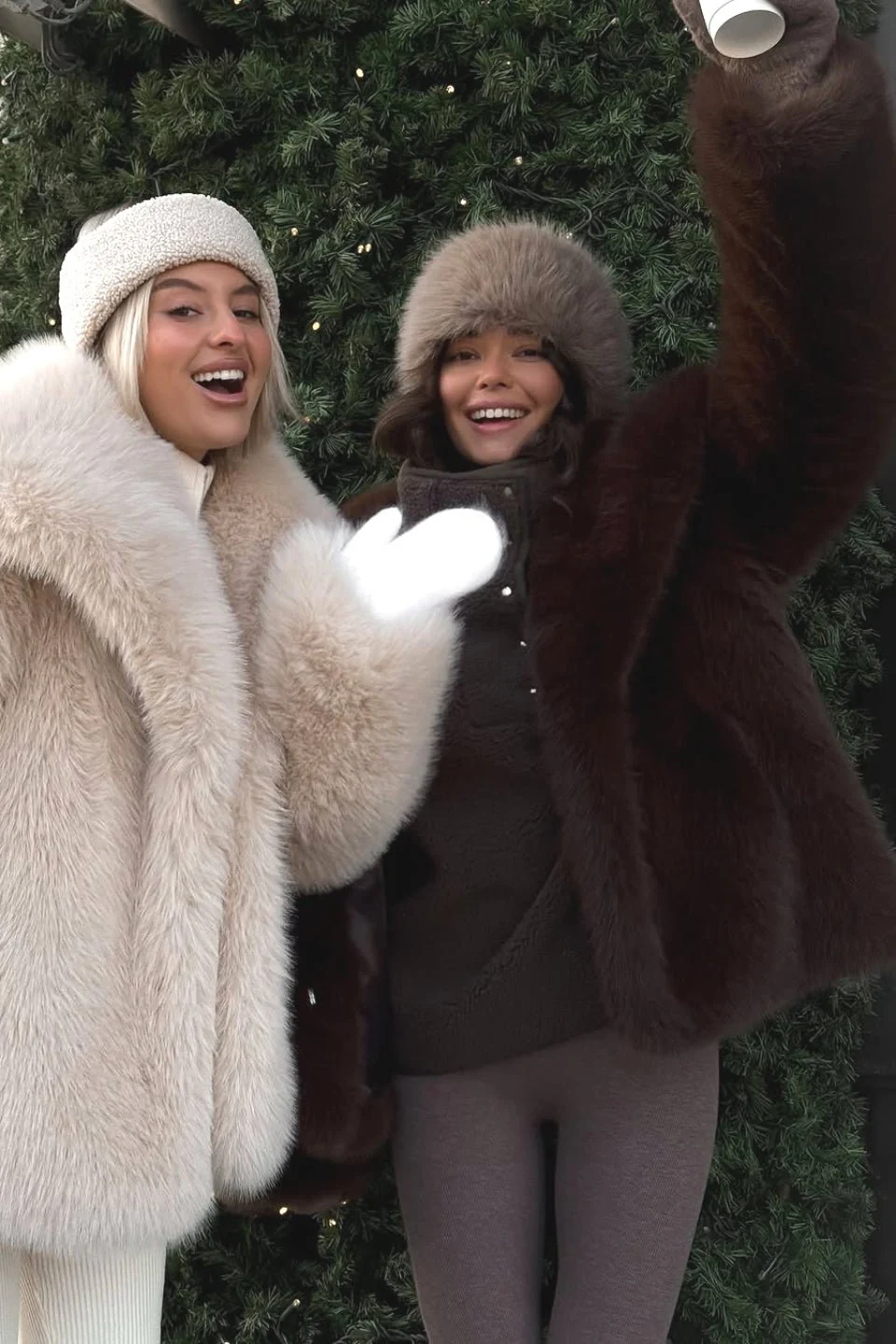 Emilie Puffy Collar Faux Fur Coat - Image 7