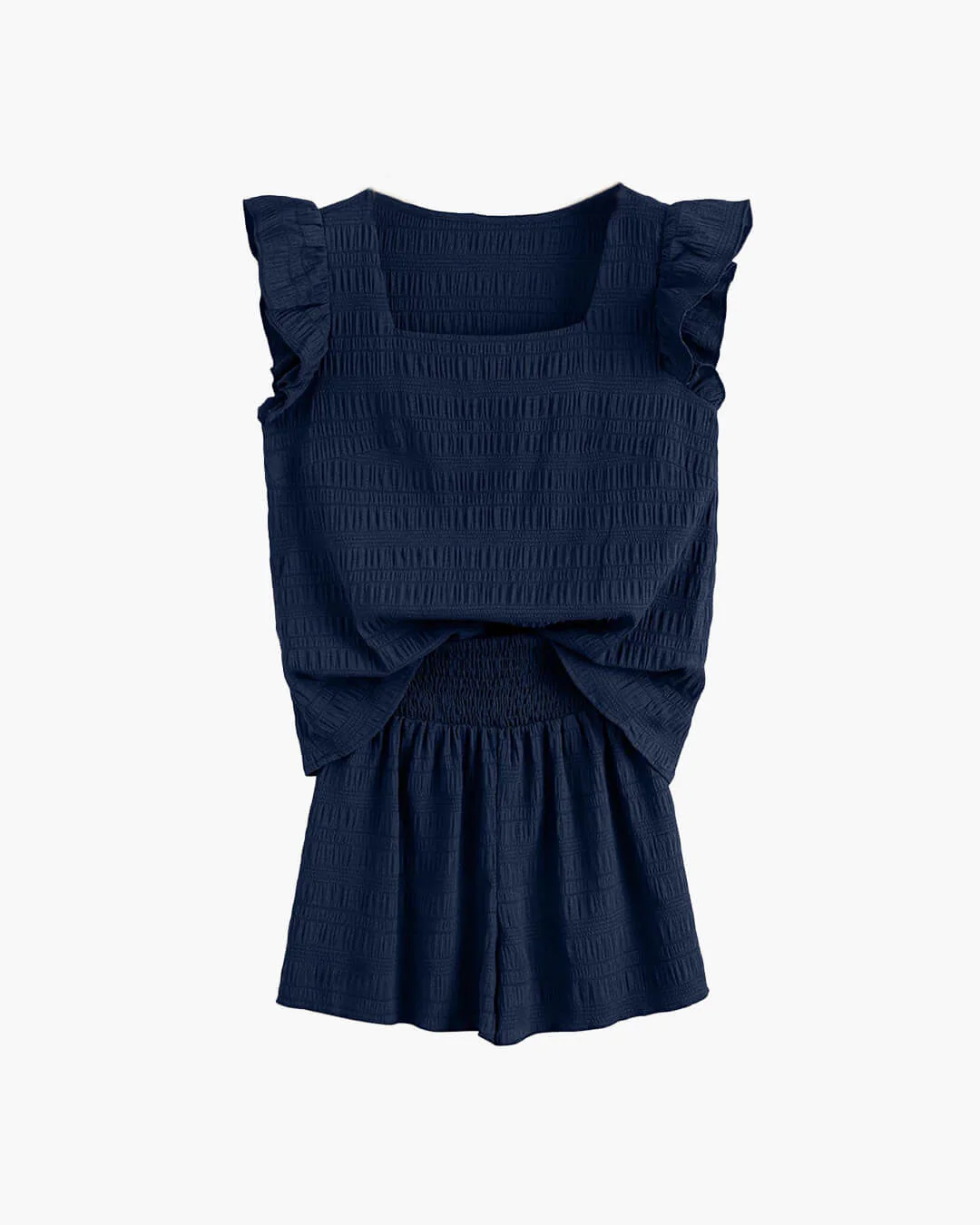 Emily Textured Blouse & Shorts Set