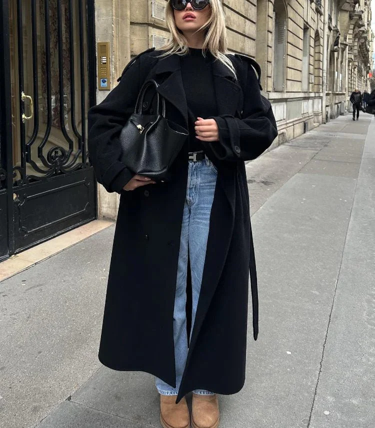 Emma Lace Up Trench Coat - Image 7