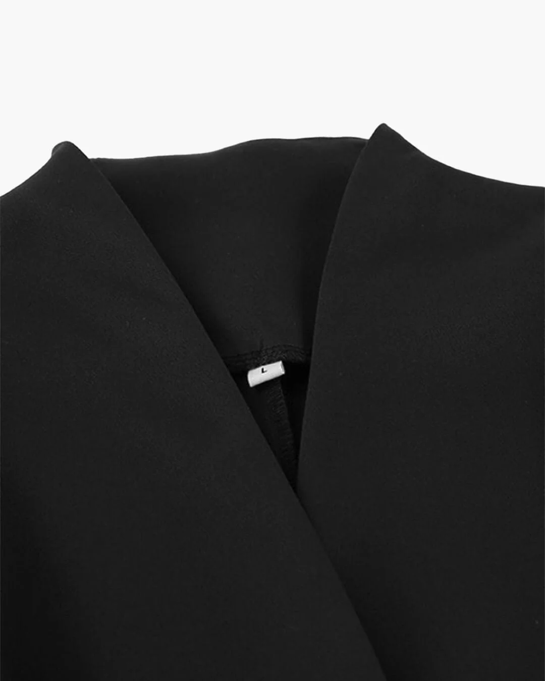 Empress Ruched-Waist V-Neck Blazer - Image 6