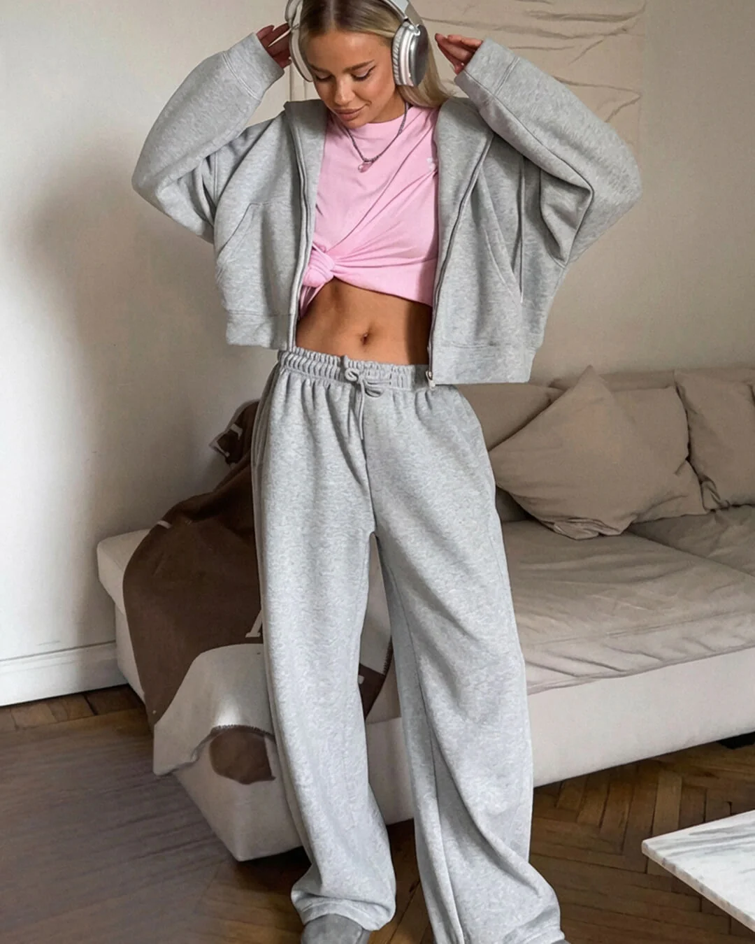 Ethel Two-Piece Zipper Tracksuit Set - Image 4