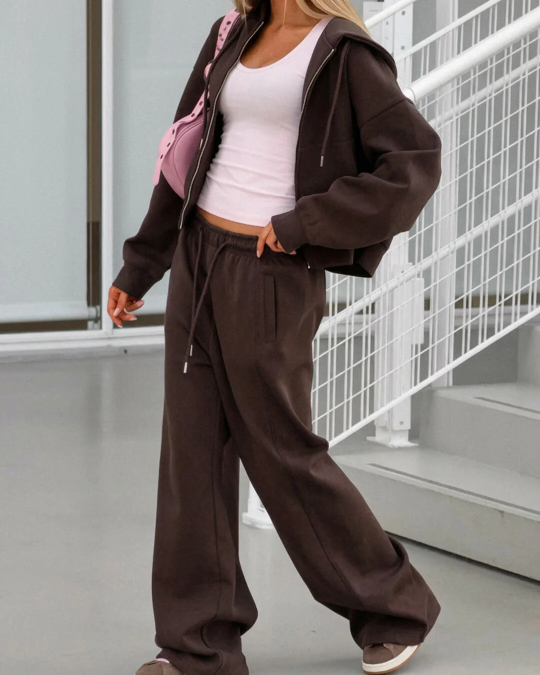 Ethel Two-Piece Zipper Tracksuit Set - Image 8