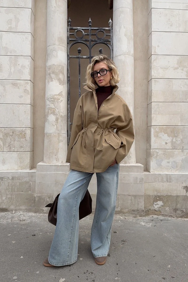 Eva Drawstring Trench Coat - Image 5