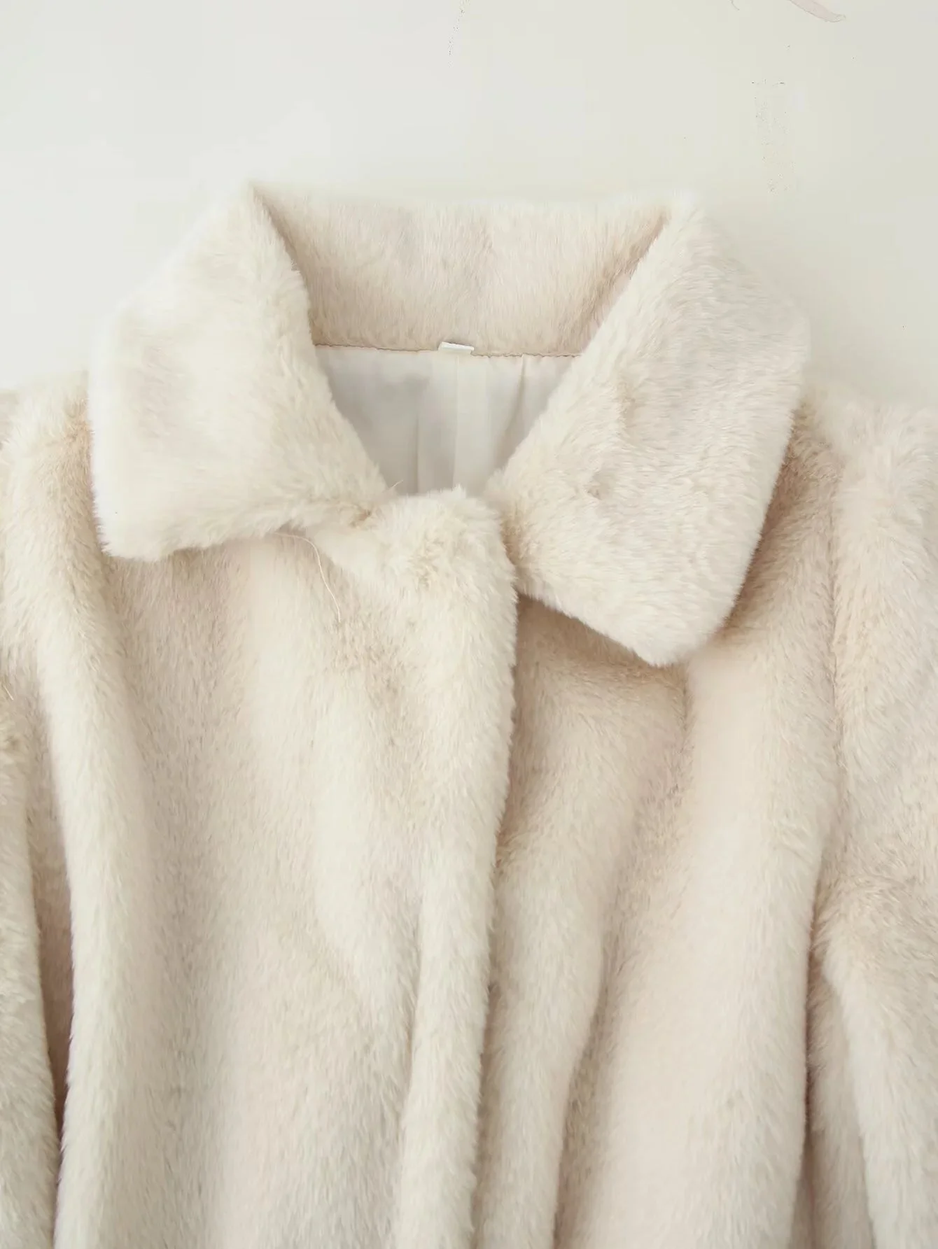 Farrah Faux Fur Coat with Belt - Image 8