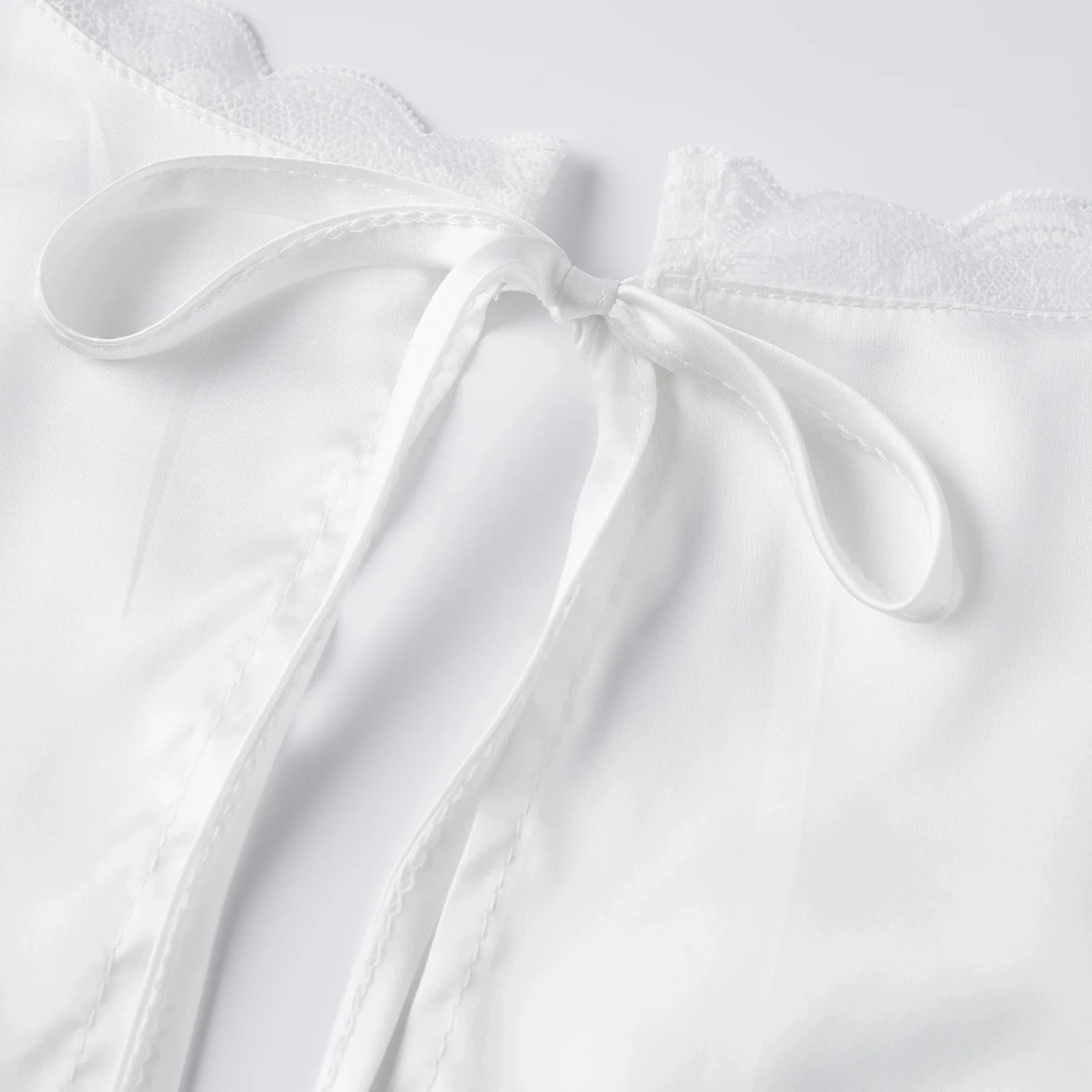 Francesca Deep Neck Satin Top - Image 11