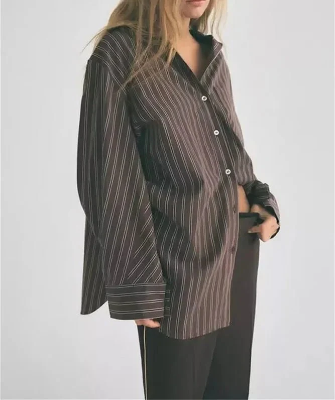 Gaile Bat Sleeve Striped Shirts - Image 4