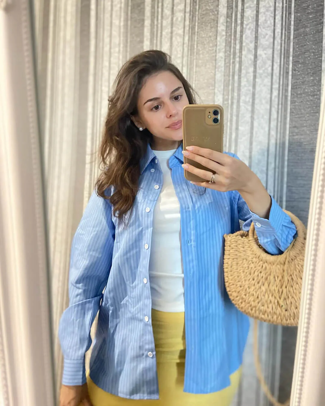 Gaile Bat Sleeve Striped Shirts - Image 7