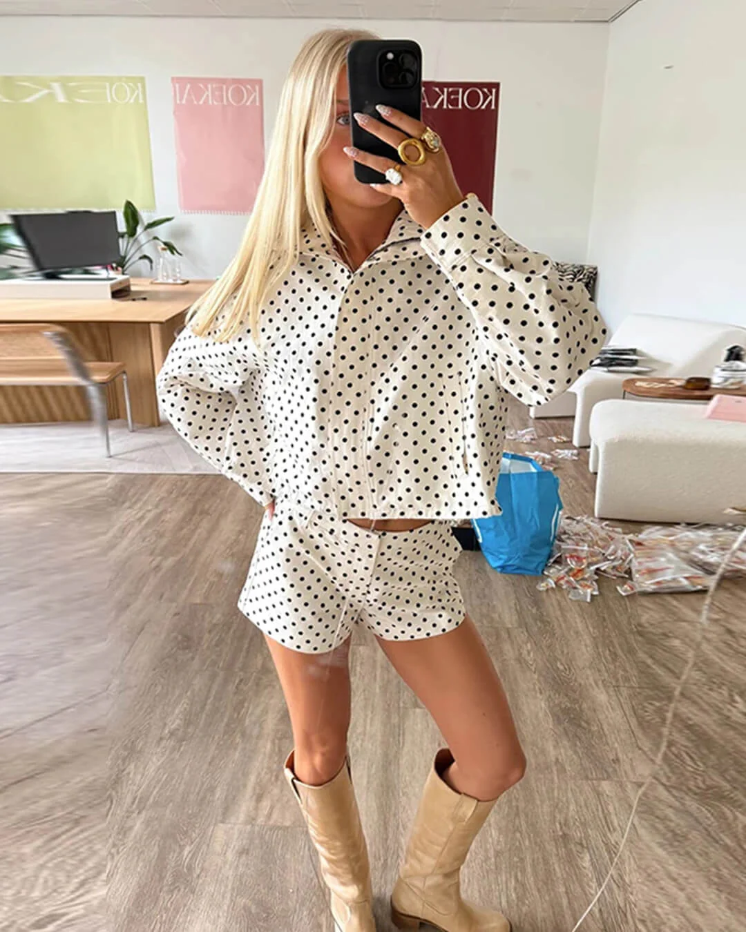 Gloria Polka Dot Co-Ord Set - Image 10