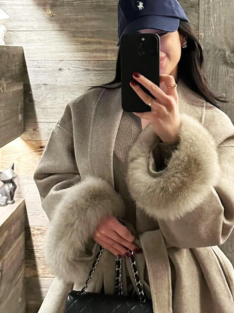 Grace Faux Fur Coat - Image 15