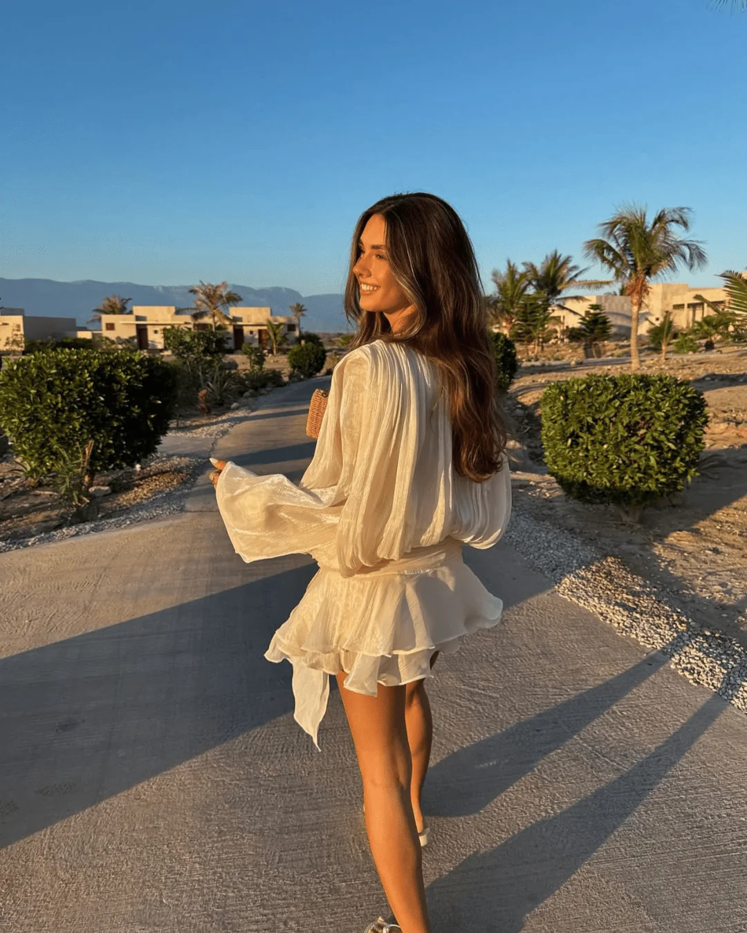 Gwyneth Blouson Mini Dress - Image 6