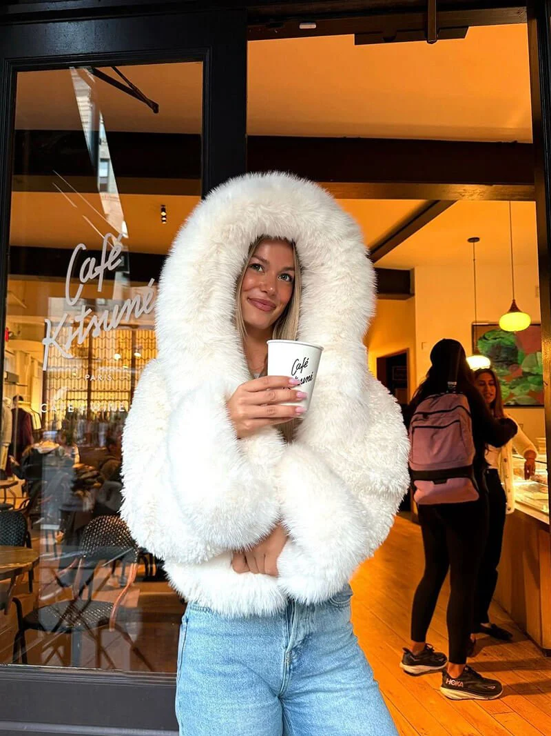 Henna Faux Fur Jacket - Image 9