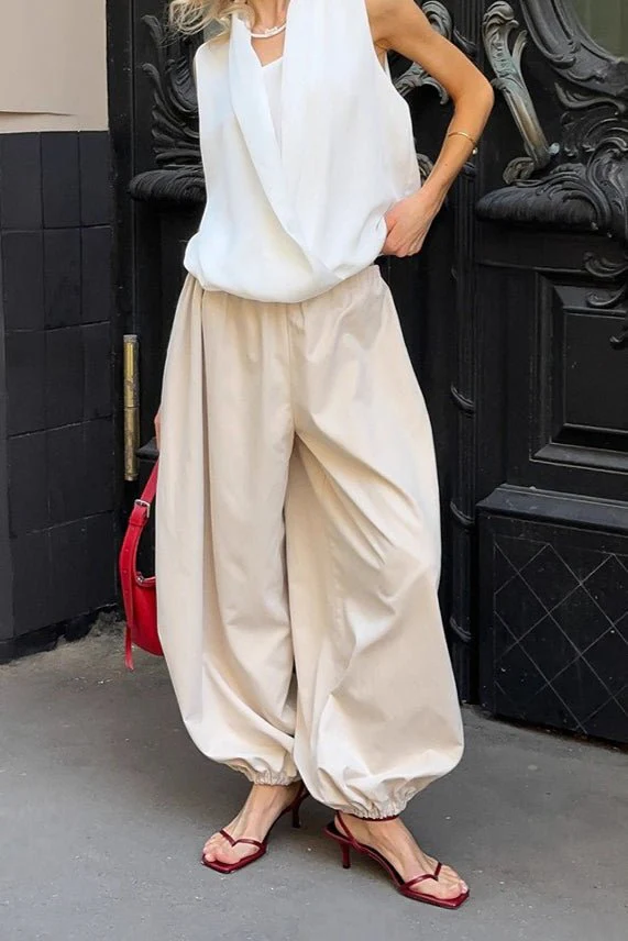 Inga Elastic Waist Baggy Pants - Image 5