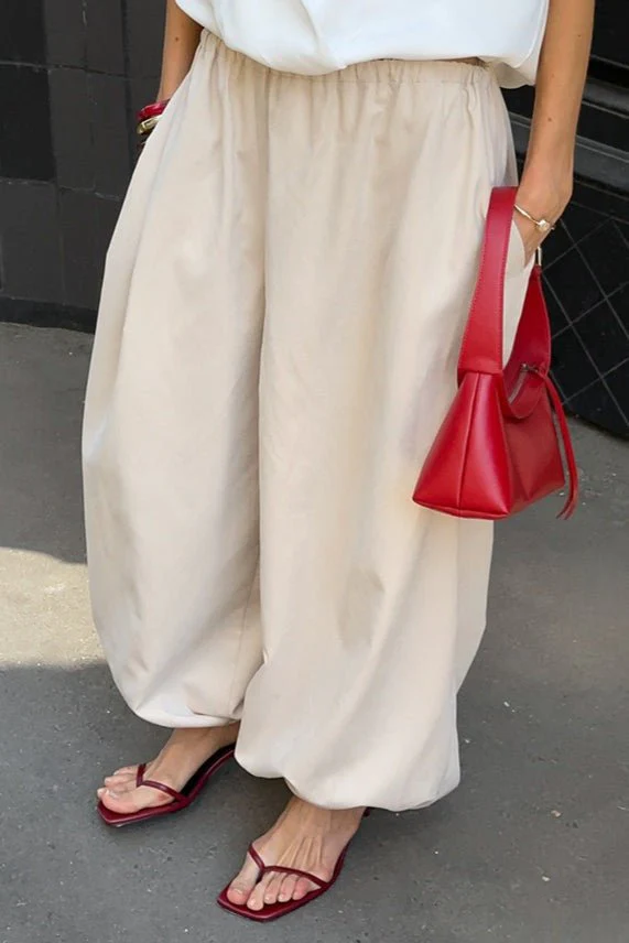 Inga Elastic Waist Baggy Pants - Image 6