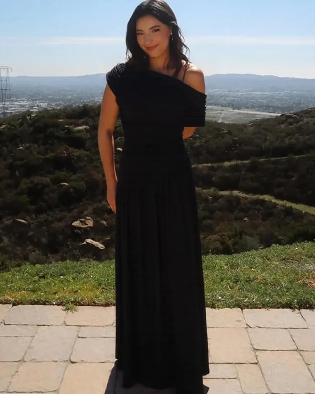 Ingrid One Shoulder Maxi Dress - Image 5