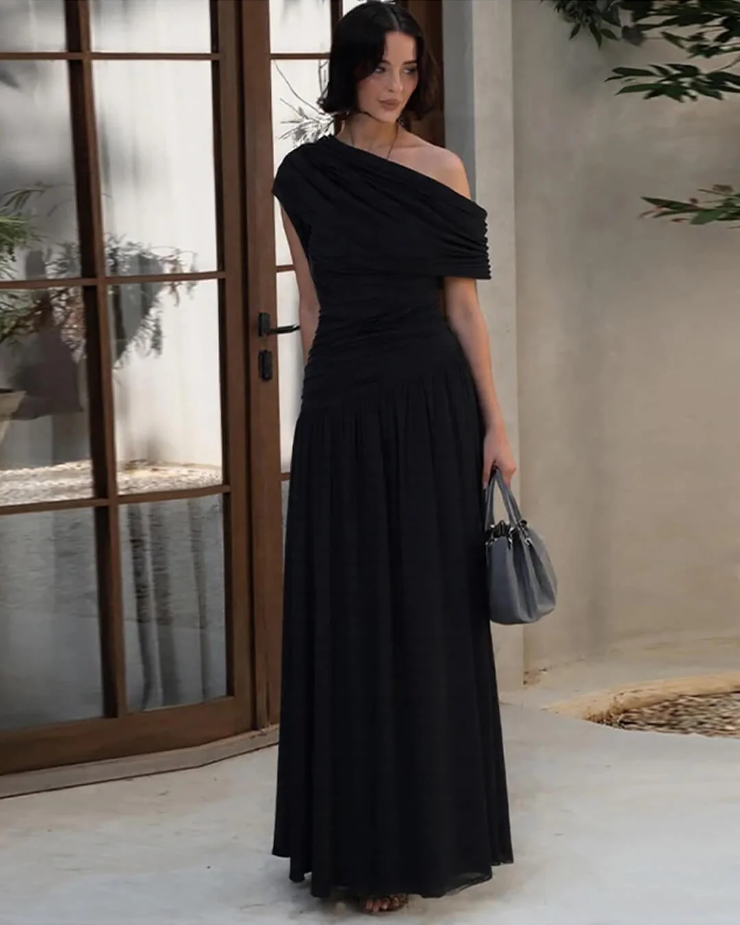 Ingrid One Shoulder Maxi Dress - Image 6